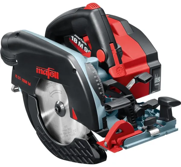 Mafell Akku håndsirkelsag K 55 18M bl i T-MAX koffert