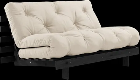 Karup Design Roots Sovesofa Med Roots Madrass 140x200 Beige/Sortlakkert