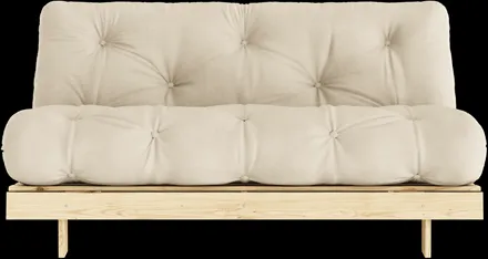 Karup Design Roots Sovesofa m. Madrass 160x200 747 Beige/Furu